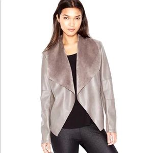 Bar III Flyaway Faux Leather Jacket
